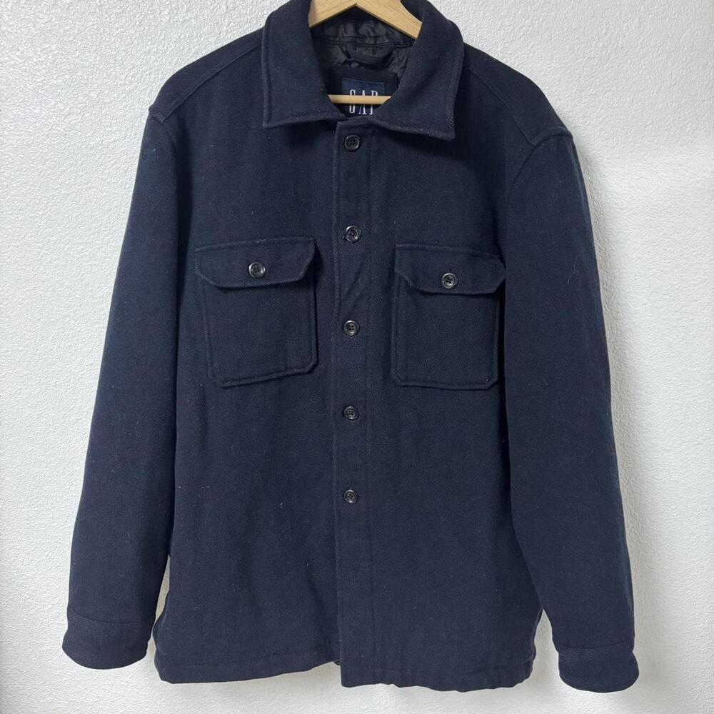 Men’s Navy Wool Chore Coat
